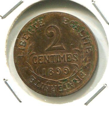 FRANCE 1899 2 CENTS