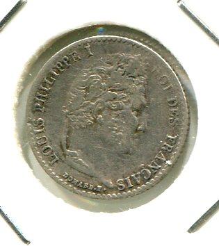 FRANCE 1840A 1/4 FRANC