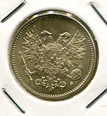 FINLAND 1917'S' 50 PENNIA