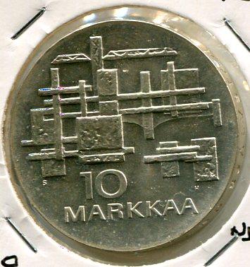 FINLAND 1967 10 MARKKA