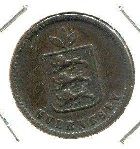 GUERNSEY 1858 2 DOUBLES 'SCARCE'