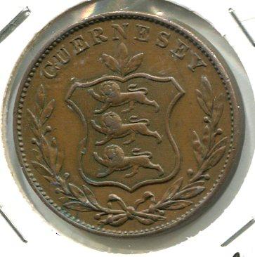 GUERNSEY 1834 8 DOUBLES