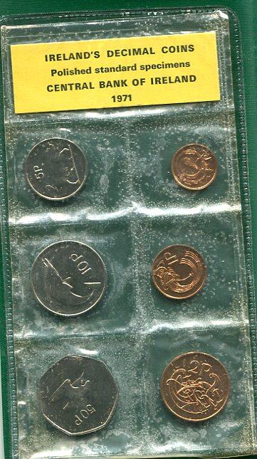 IRELAND 1971 SPECIMEN SET