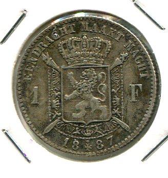 BELGIUM 1887 VL FRANC (03)