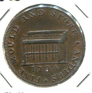 MIDDLESEX 1794 1/2D TOKEN