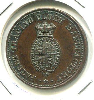 LONDON ND 1/2D TOKEN (03) 'RARE'