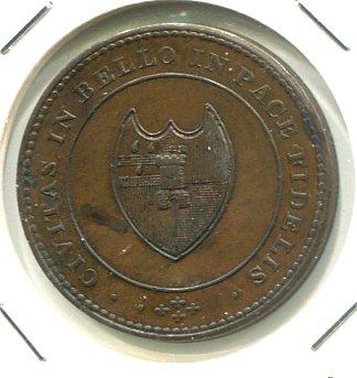 WORCESTER 1811 1/2D TOKEN