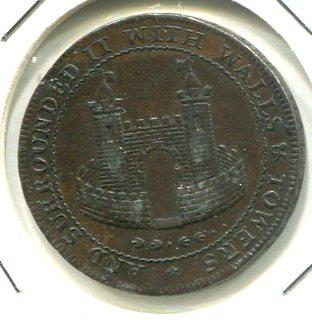 SOMERSET ND 1790'S 1/2D TOKEN 'SCARCE'