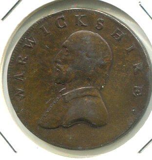 WARWICKSHIRE 1791 1/2D TOKEN (03)