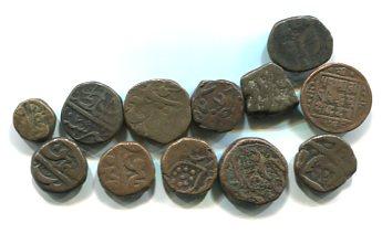 INDIAN STATES LOT OF 12 COINS (02)