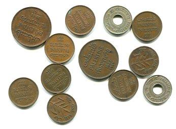 PALESTINE LOT OF 12 COINS