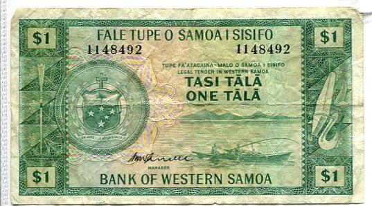 WESTERN SAMOA 1967 BANKNOTE (02)