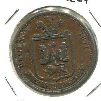 NORWICH 1811 1/2D TOKEN