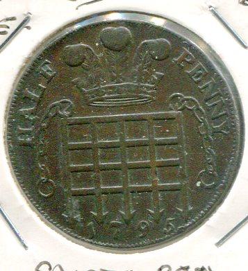 MIDDLESEX 1795 1/2D TOKEN (05)