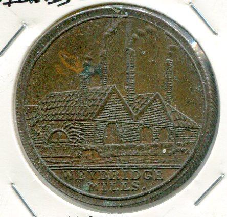 SURREY 1812 PENNY TOKEN 'SCARCE'