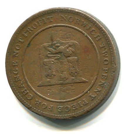 NORWICH 1800'S 2D TOKEN