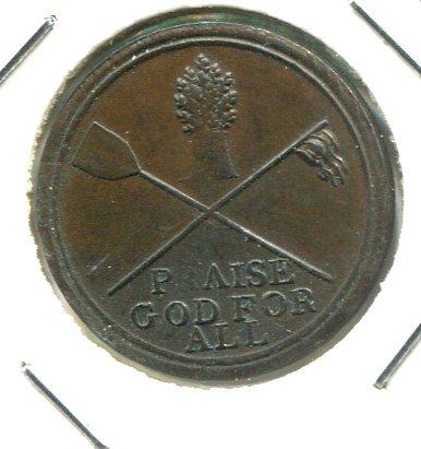 NON LOCAL 1800'S 1/4D TOKEN