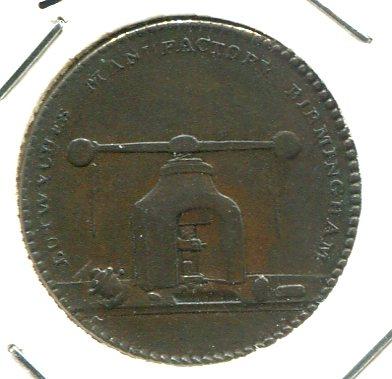 WARWICKSHIRE 1/4D TOKEN (06)