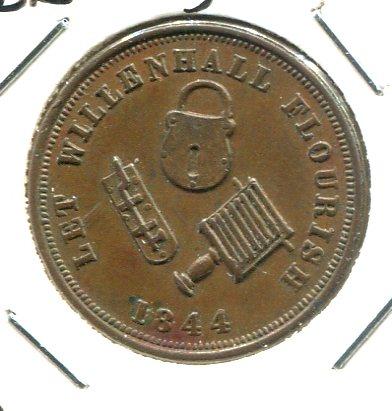 STAFFS 1844 1/4D TOKEN (03)