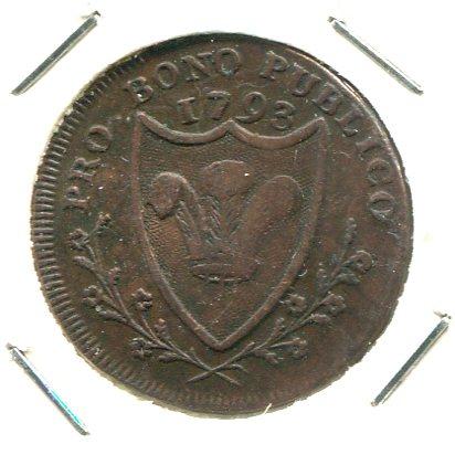 SOUTH WALES 1793 1/4D TOKEN  (02)