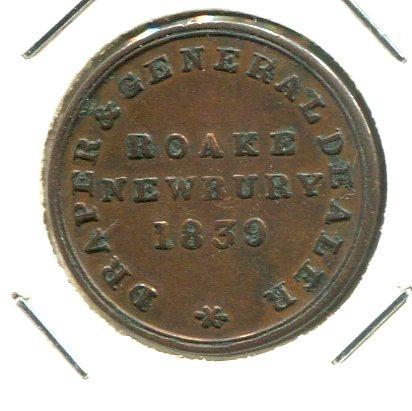 BERKS 1839 1/4D TOKEN