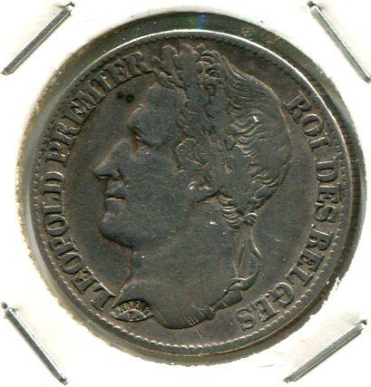 BELGIUM 1844 FRANC (06) SCARCE