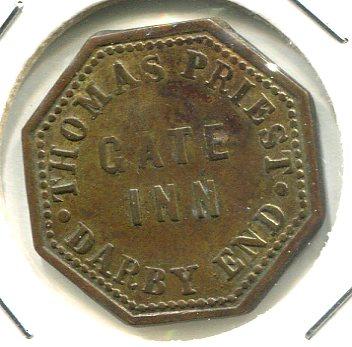 WORCESTER 2 1/2D PUB TOKEN