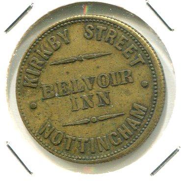 NOTTINGHAM 1 1/2D PUB TOKEN