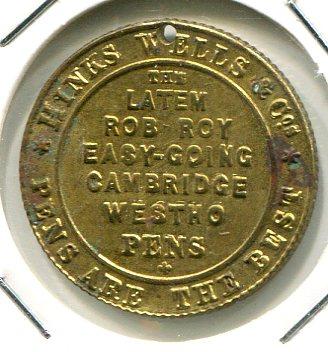 CAMBRIDGE 1902-10 BRASS TOKEN