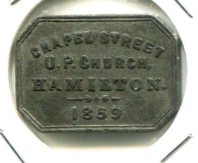 LANARKSHIRE 1859 CHURCH TOKEN