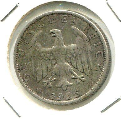 GERMANY 1925J 2 MARK