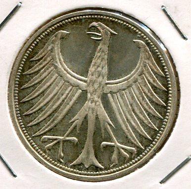 GERMANY 1974F 5 D/MARK