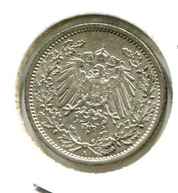 GERMANY 1914A 1/2 MARK