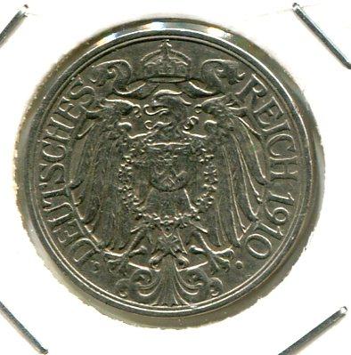 GERMANY 1910A 25 PFENNIG