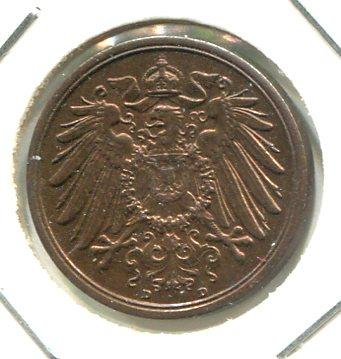 GERMANY 1910D 2 PFENNIG