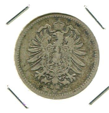 GERMANY 1875J  50 PFENNIG