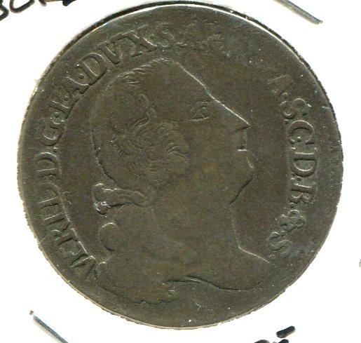 GERMANY ANHALT BERNBURG 1758B 8 GROSCHEN SCARCE