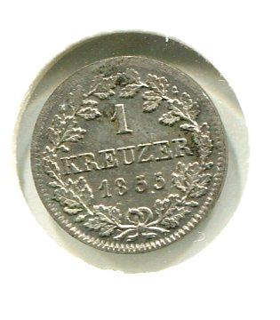 GERMANY 1855 1 KREUZER