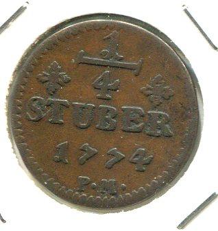 GERMANY 1774 1/4 STUBER