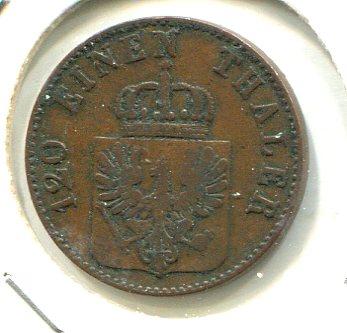 GERMANY 1851A 3 PFENNIG