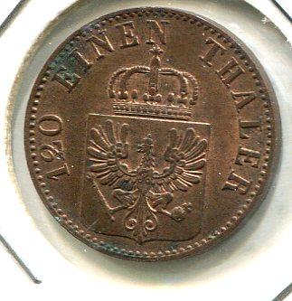 GERMANY 1856A 3 PFENNIG