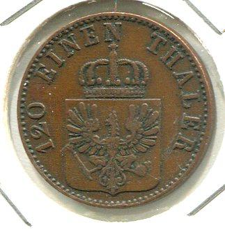 GERMANY 1857A 3 PFENNIG