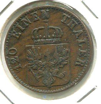 GERMANY 1858A 3 PFENNIG