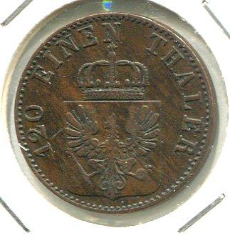 GERMANY 1858A 3 PFENNIG (02)