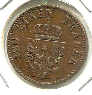 GERMANY 1863A 3 PFENNIG