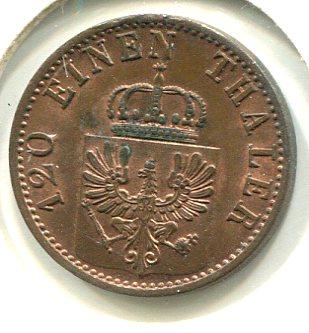 GERMANY 1871C 3 PFENNIG (02)