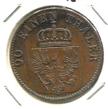 GERMANY 1861A 4 PFENNIG SCARCE (02)