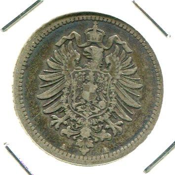 GERMANY 1876A 50 PFENNIG