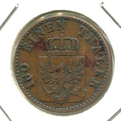 GERMANY 1850A 2 PFENNIG