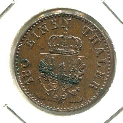 GERMANY 1862A 2 PFENNIG